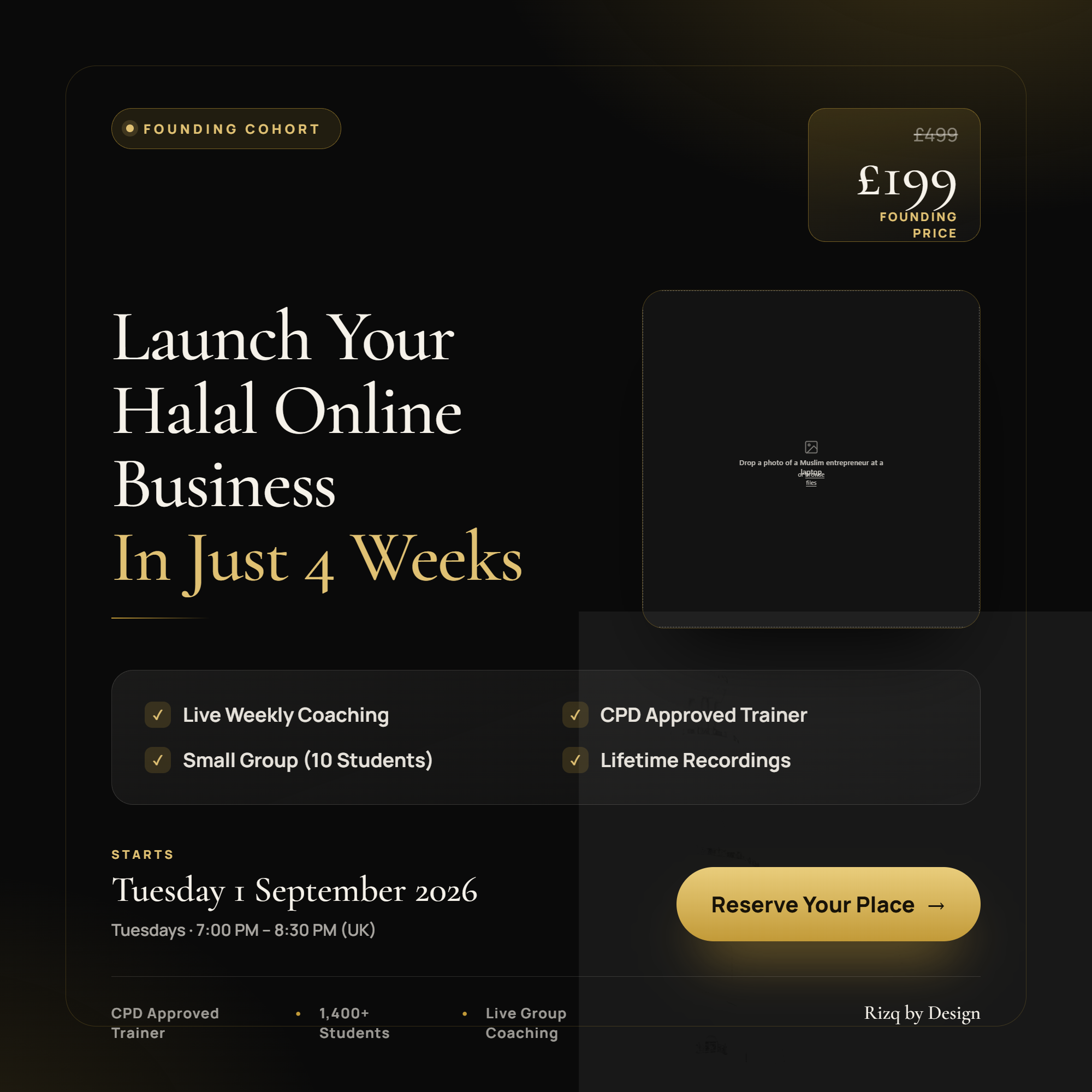 4-Week Business Launch Cohort | Live Group Coaching Programme